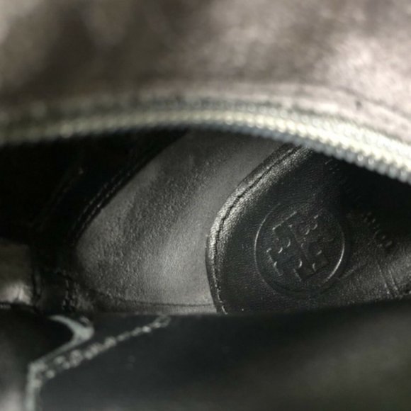 NWT TORY BURCH Laila Gray Suede Over The Knee Gold Plated Heel Boot | Size 6.5 - Picture 12 of 14